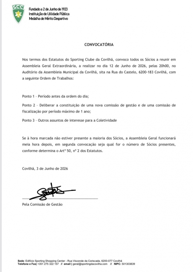 Convocat&oacute;ria 