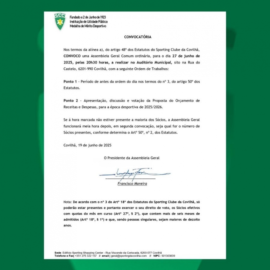 Assembleia Geral Ordinria