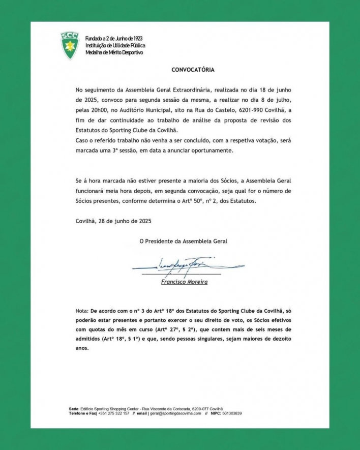 Assembleia Geral Extraordinria 